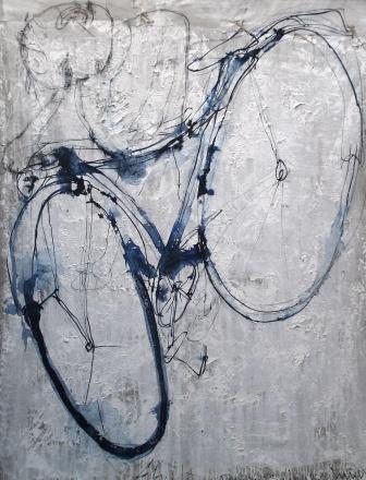 Biciclista II, 162x130, Luis Vidal