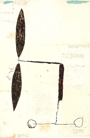 Avió hèlix daurada sobre manuscrits  2005 | Art21