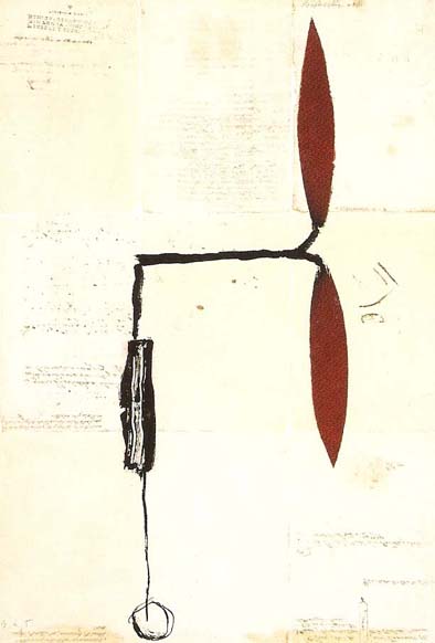 “Avió hèlix vermella sobre manuscrits” | Art21